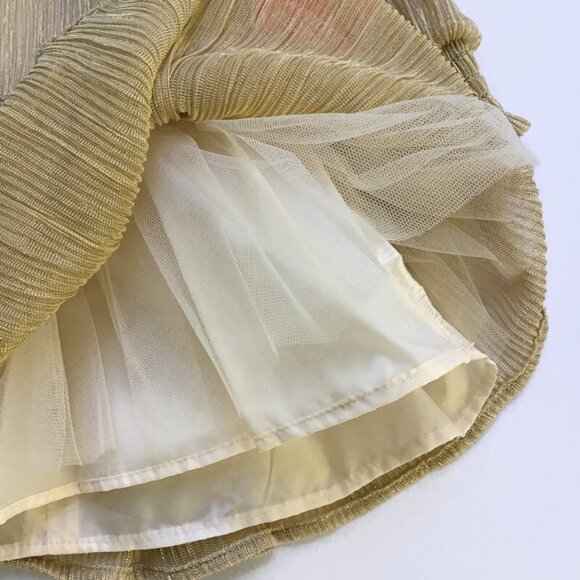 Holiday Outfits Party Dress Baby Girl 3-6 Mos. Gold Sparkly Christmas Pictures - Picture 4 of 12